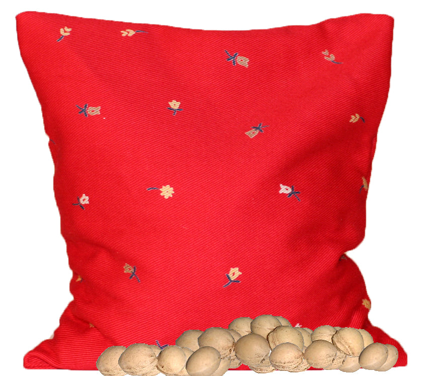 Schwarzwälder Kirschkernsäckchen Blümchen ca. 24x24 cm Kirschkernkissen Wärmekissen