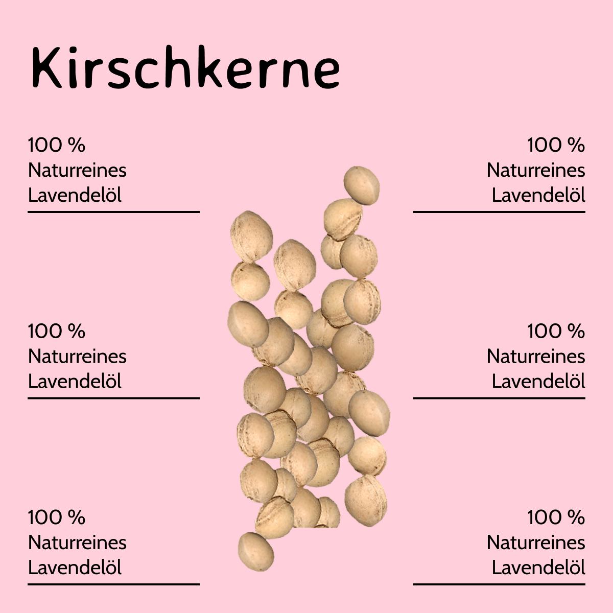 Kirschkern Hörnchen Blümchen Nackenkissen Wärmekissen Nackenrolle ca. 37x33cm
