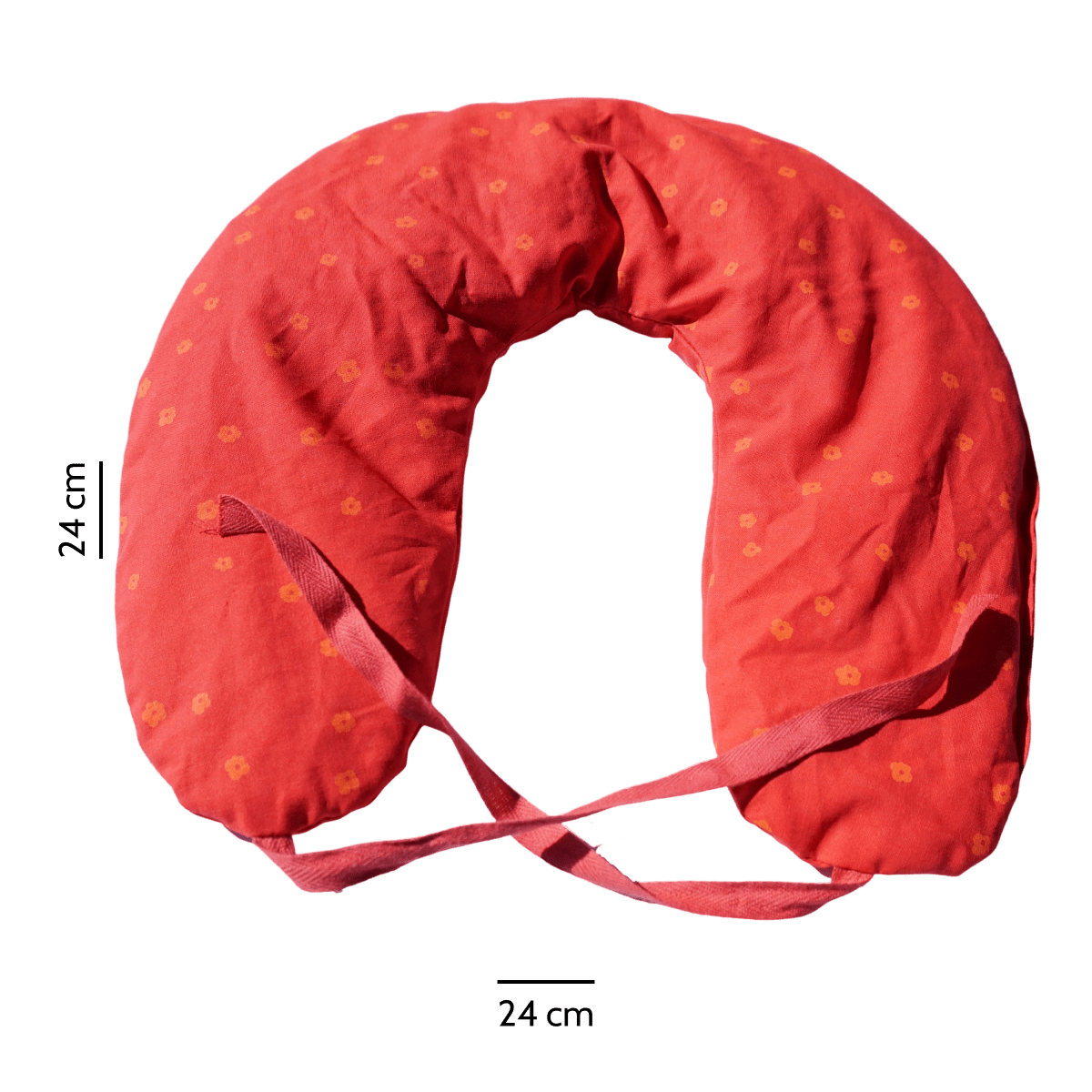 Cherry Stone Horn Flower Neck Pillow Heat Cushion Neck Roll approx. 37x33cm
