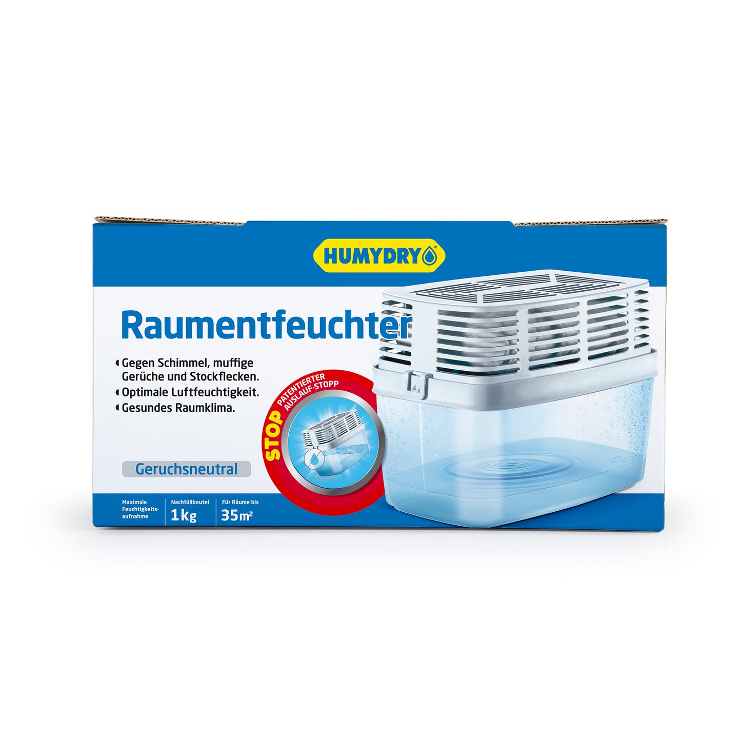 HUMYDRY® Raumentfeuchter Luftentfeuchter Premium 1000g absorbiert Feuchtigkeit