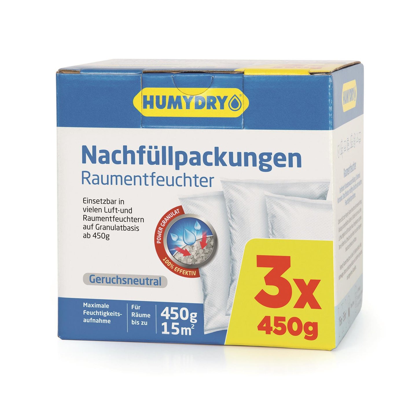HUMYDRY® Nachfüllpack Nachfüllpack 3x450g Raumentfeuchter Luftentfeuchter