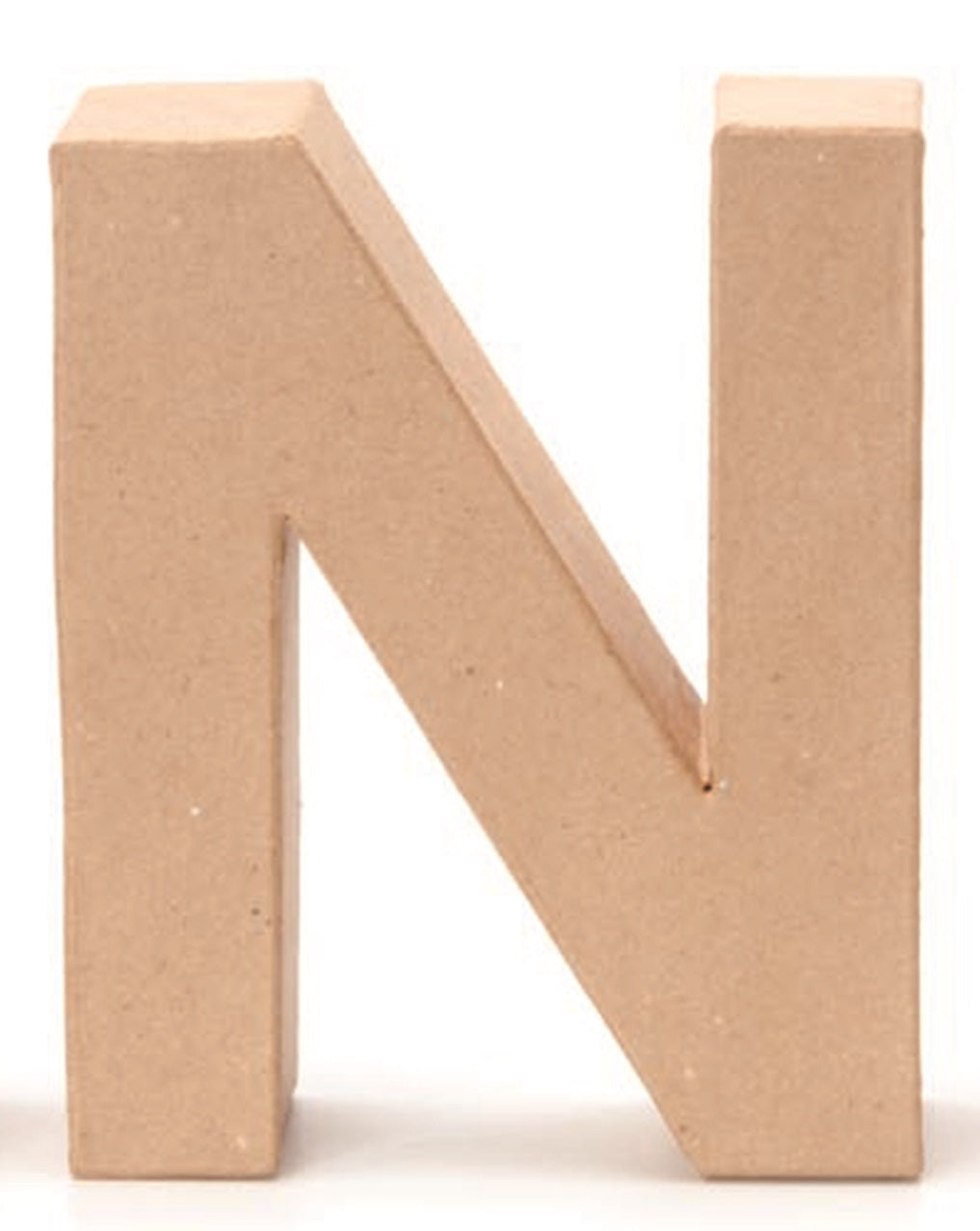 Papp-Buchstabe N 17,5x5,5cm