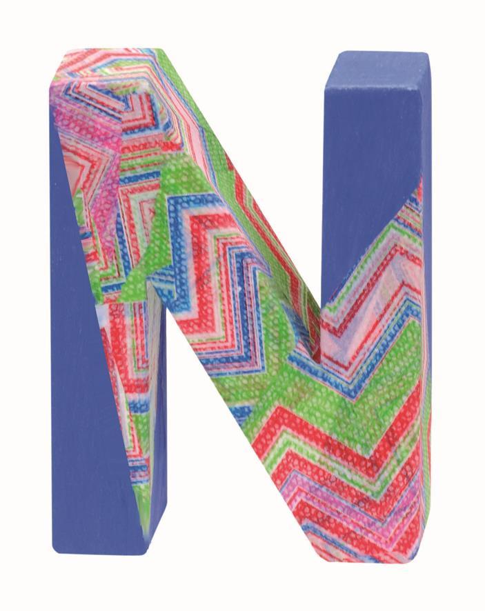 Lettre en carton blanc N