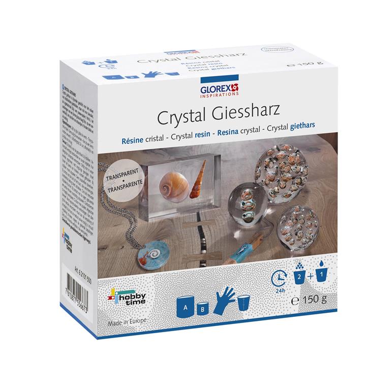 Crystal Giessharz Resin mit Härter Gießmasse Modelliermasse Formenbau Modellbau