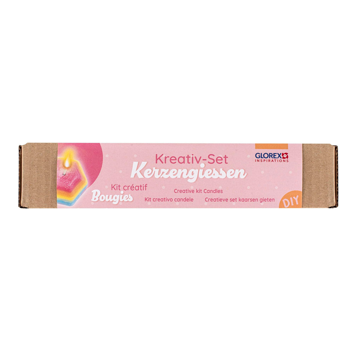 Kreativ-Set Kerzengießen, inkl. Zubehör zur Herstellung von Mini-Kerzen in verschiedenen Farben, für Kinder ab 8 Jahren