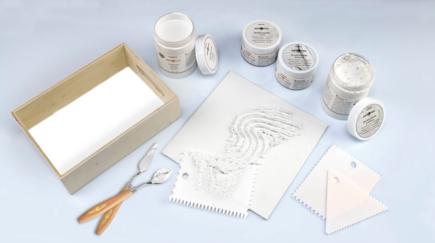 Strukturpaste Feinkörnig 150ml Premium Qualität – für Acryl & Mixed Media