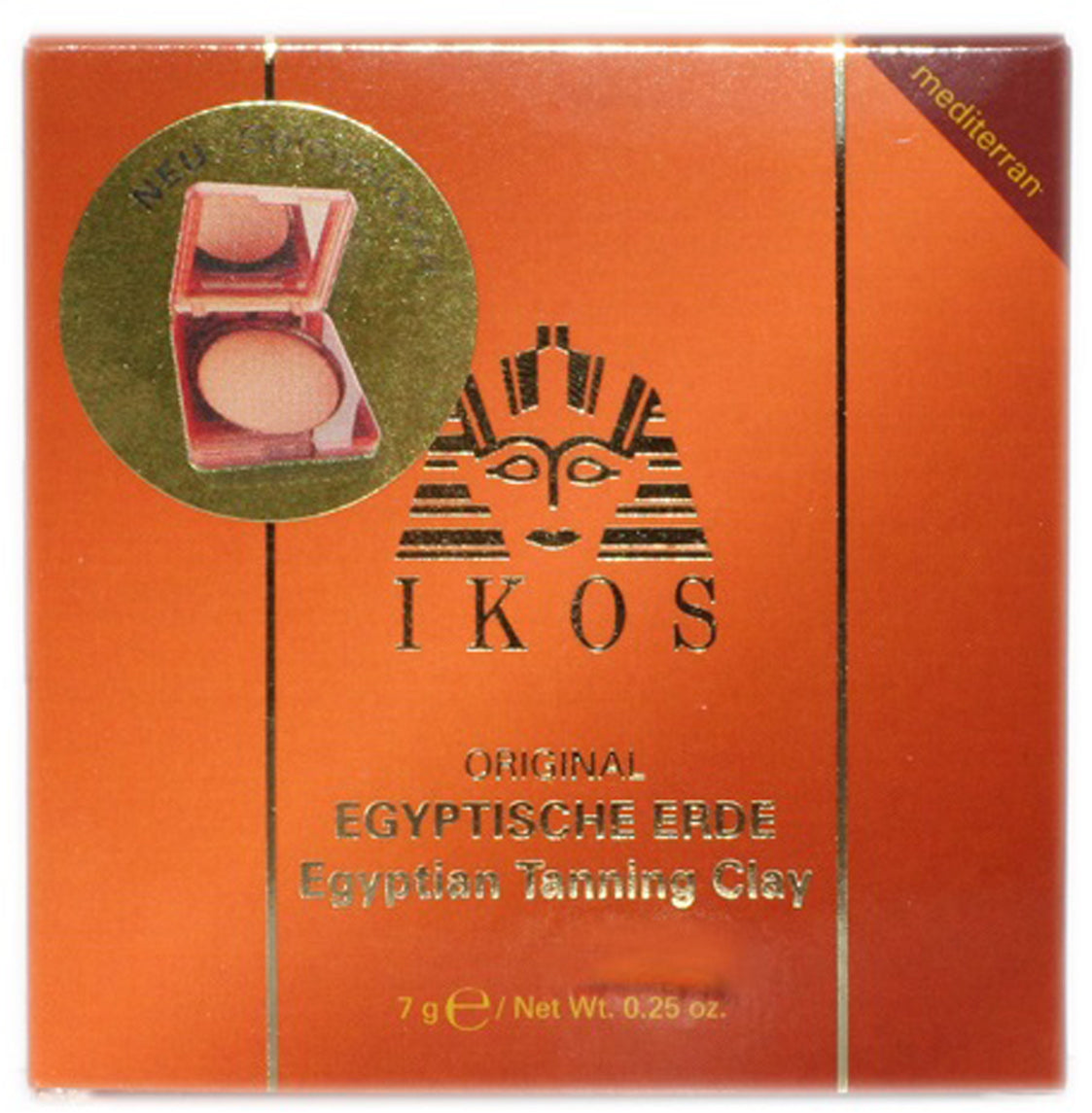 Ikos Original Terre Egyptienne 7g Méditerranée avec pinceau poudre Kabuki VEGAN