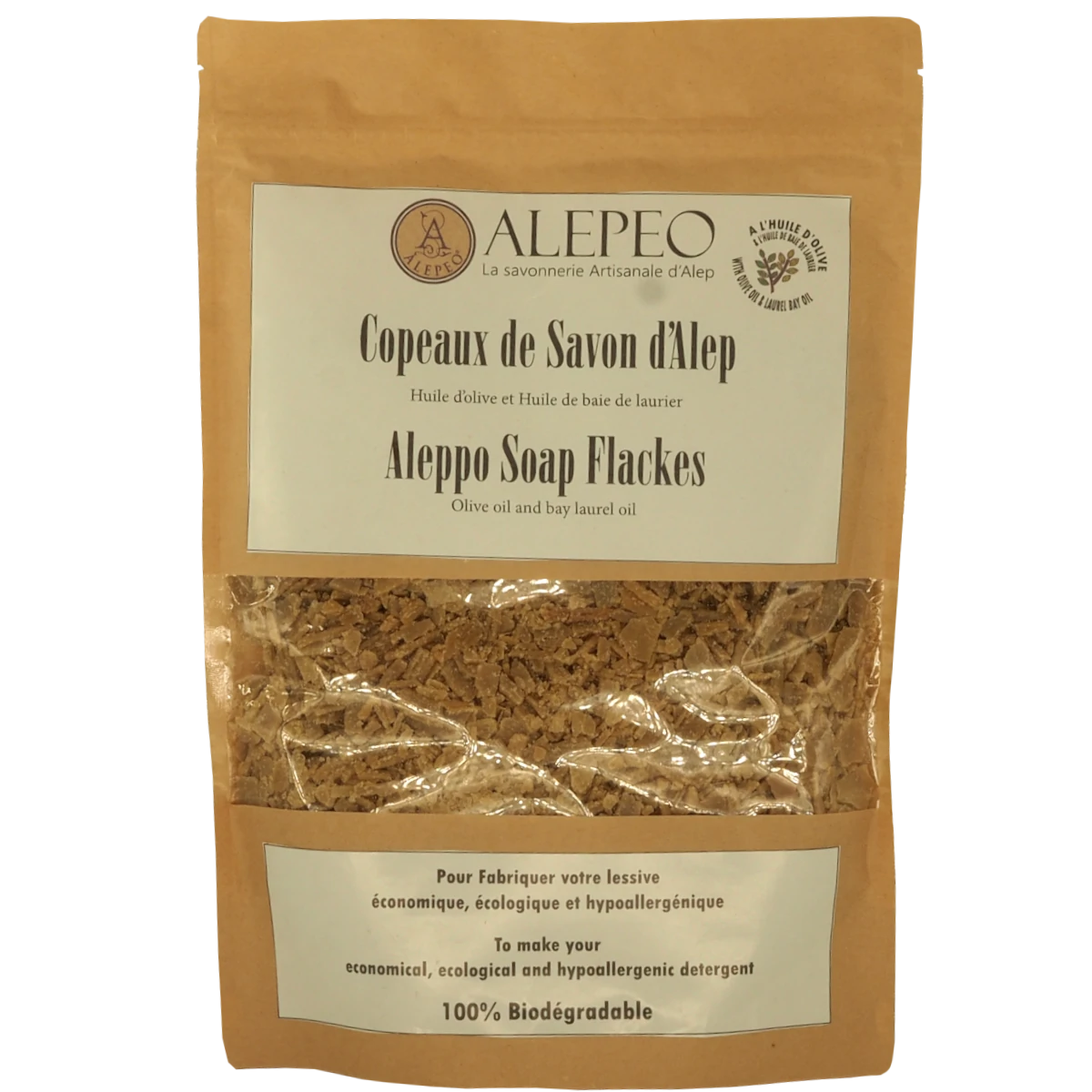 Aleppo Soap Flakes 500 g – Natural Olive Oil Soap Flakes for Detergent, Cleaning Products & Personal Care