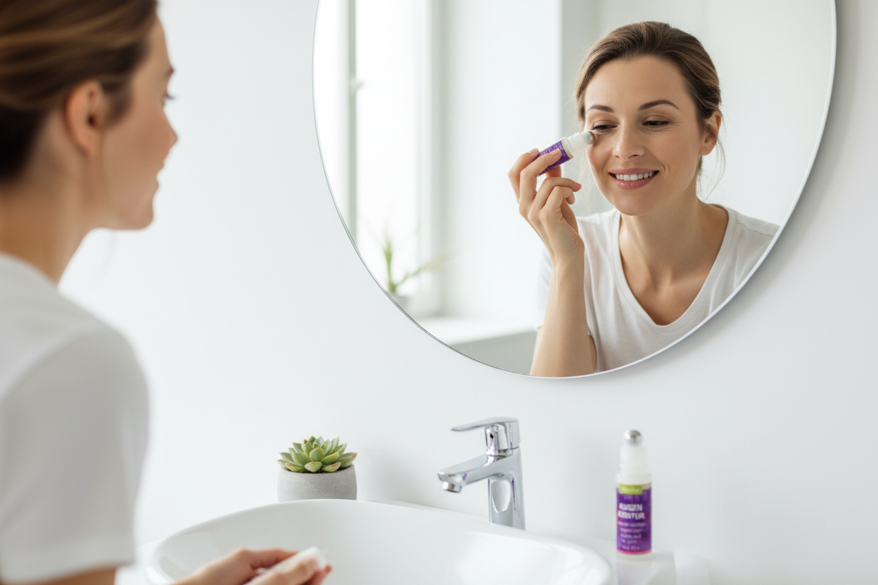 Contour des Yeux Roll On 10 ml réduit les cernes, les rides et les poches sous les yeux