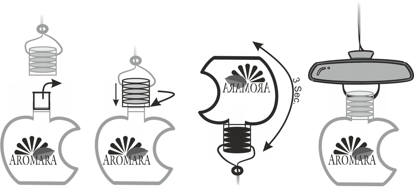Aromara Car Fragrance Vanilla Cupcake Air Freshener Fragrance Dispenser Exclusive Vanilla Fragrance