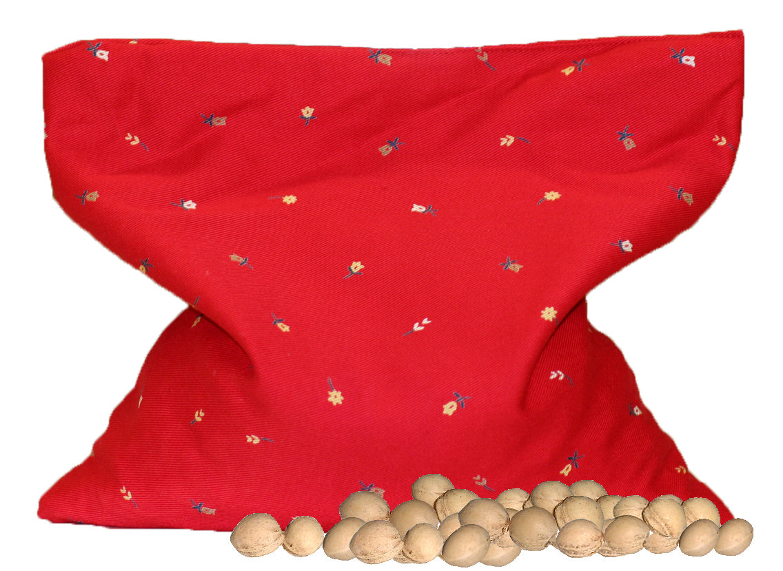 Schwarzwälder Kirschkernsäckchen Blümchen ca. 24x24 cm Kirschkernkissen Wärmekissen