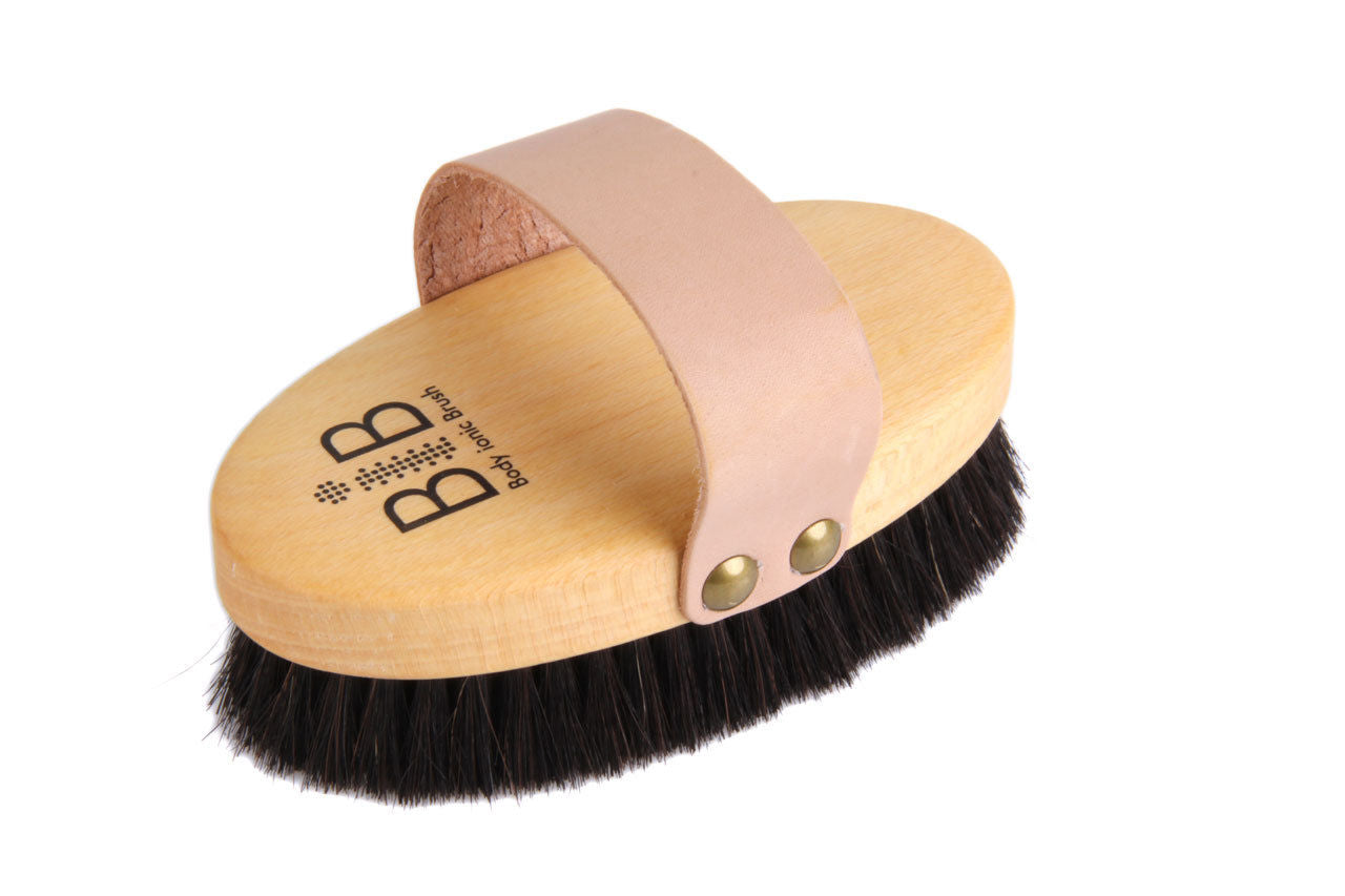 Body Ionic Brush Massagebürste Hautbürste Energiebürste Pflegebürste Rosshaare