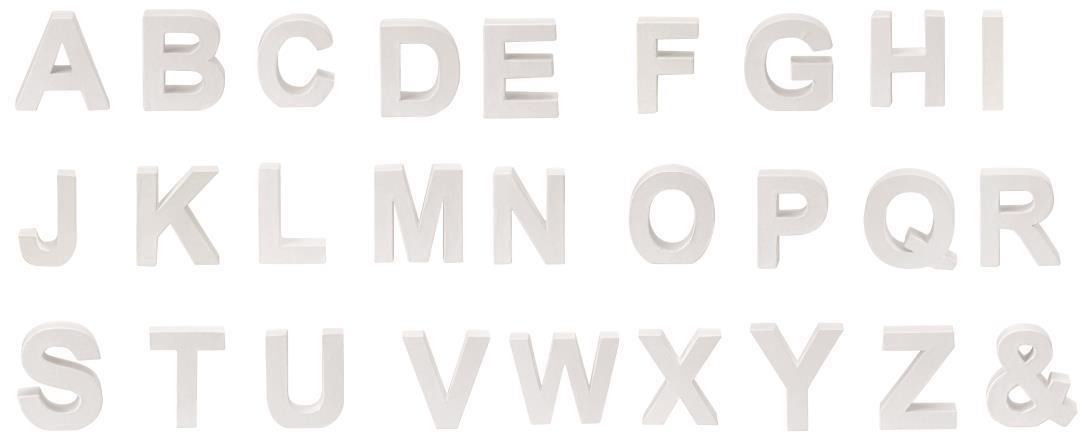 Lettre en carton blanc B