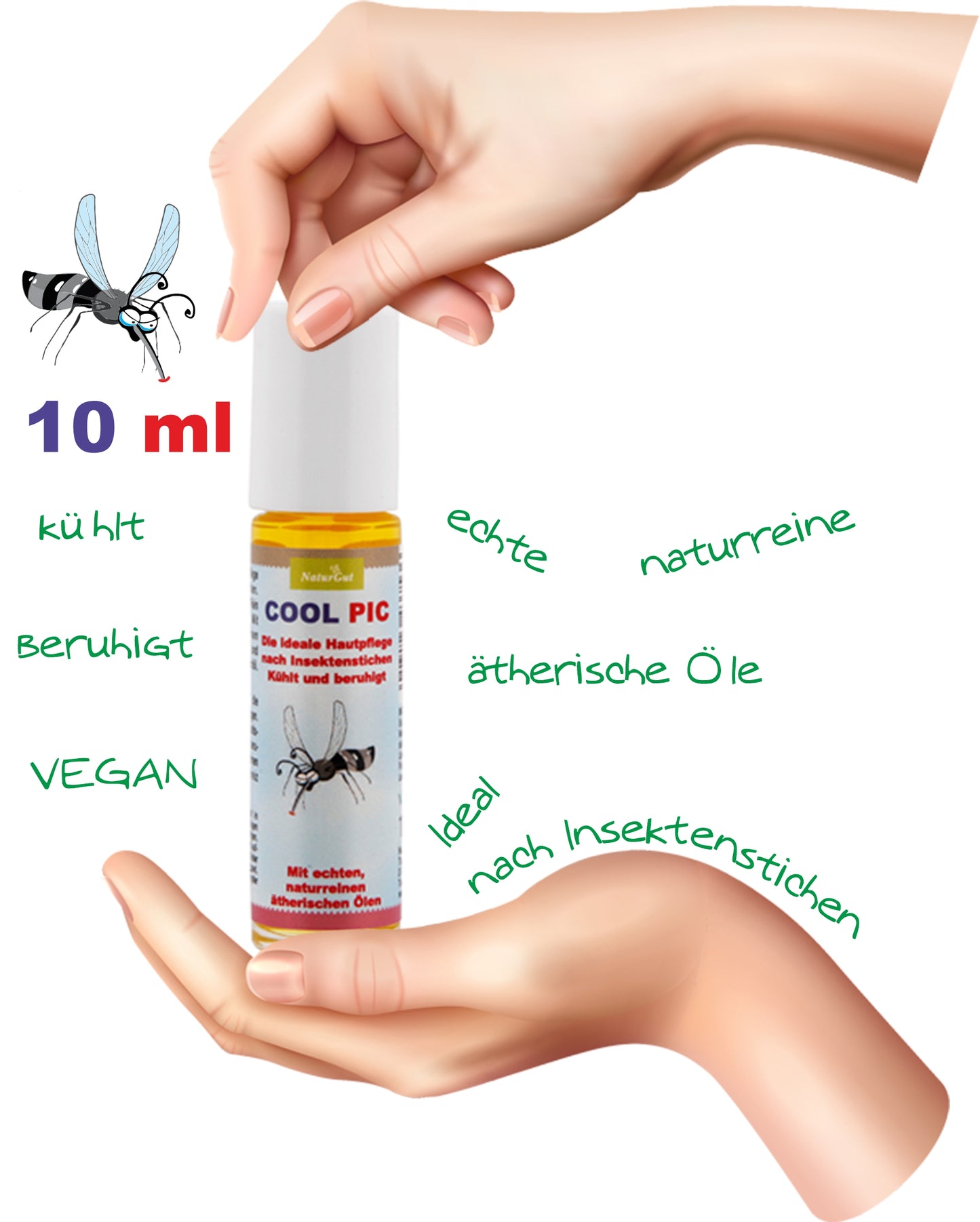 Cool Pic Insektenstich Roll On ideale Hautpflege nach Insektenstichen 2x10ml kühlt und beruhigt