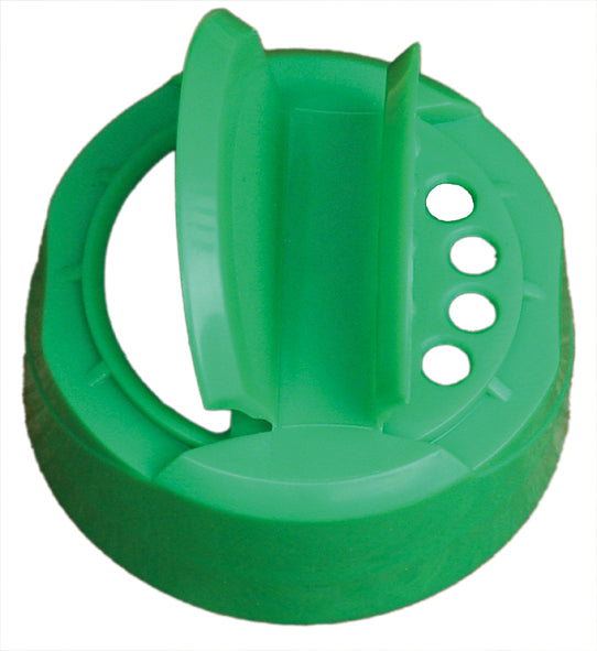5 Stk. PET-Gewürzdosen 100 ml mit grünen Streuverschluss Dual Flap Flapper