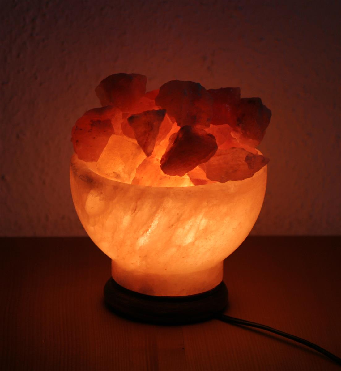 Kristallsalz Feuerschale Salz aus einem Vorgebirge des Himalaya/Pakistan Salzlampe