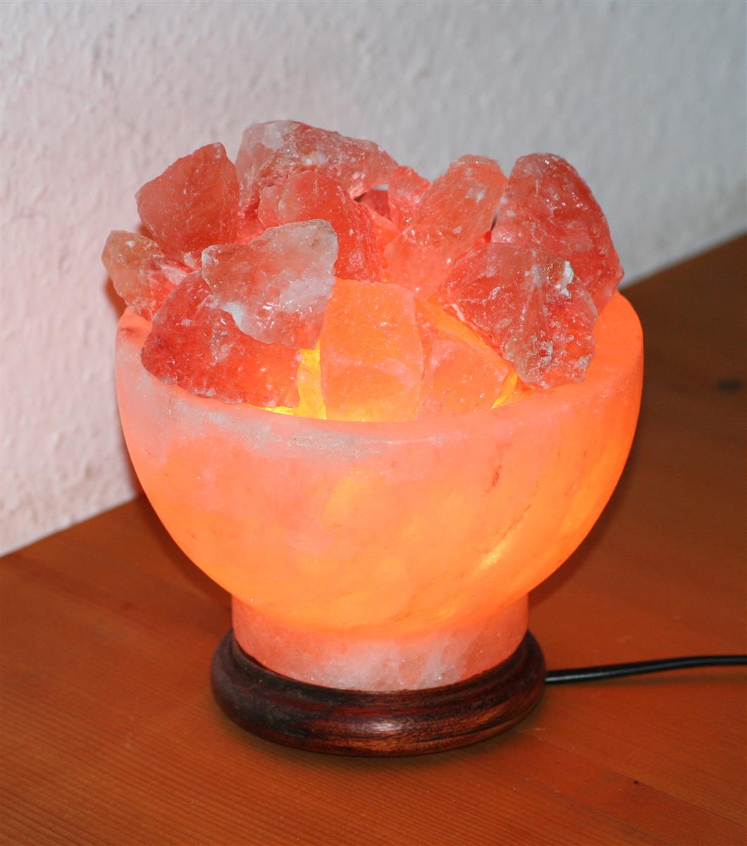 Kristallsalz Feuerschale Salz aus einem Vorgebirge des Himalaya/Pakistan Salzlampe