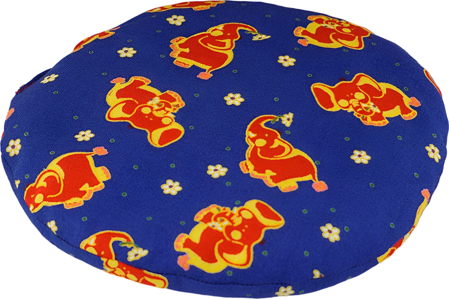Coussin cerise sac de noyaux de cerise éléphant bleu env. Ø 20cm coussin chauffant