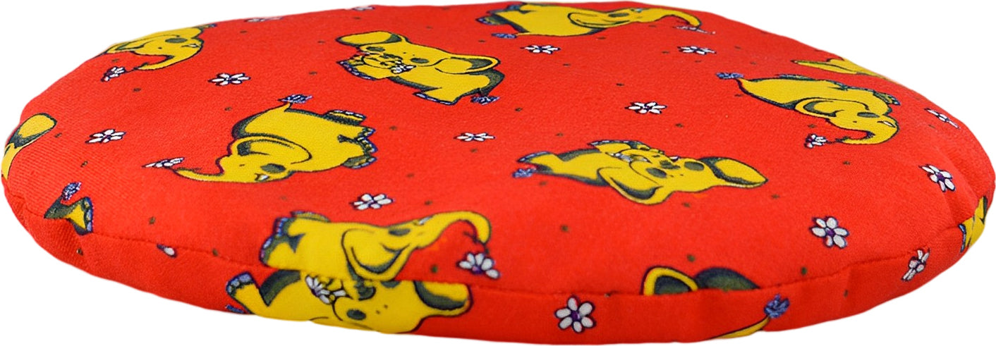 Coussin Kirsckern sac de noyaux de cerise éléphant rouge rond env. Ø 20cm coussin chauffant