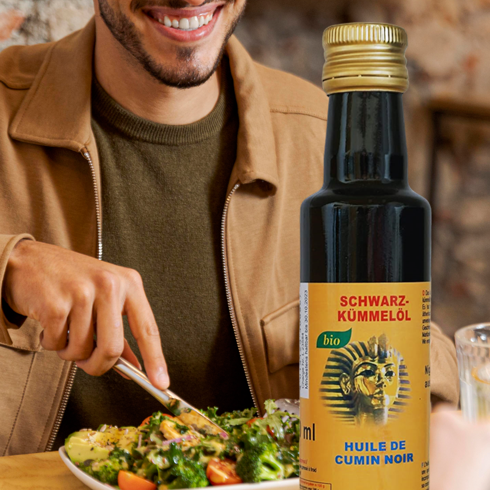 Organic Black Cumin Oil 2x100ml Nigella sativa from Egypt Black Cumin Oil-Cold Pressed