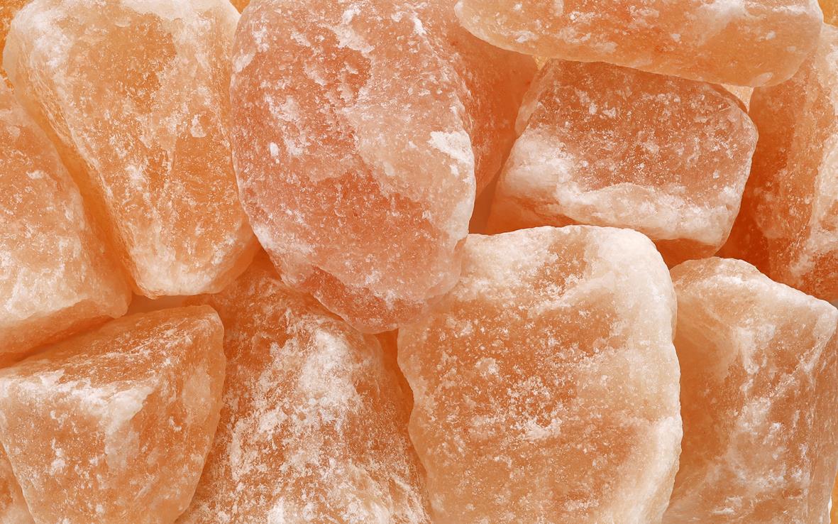 Kristallsalz Brocken 1kg aus einem Vorgebirge des Himalaya im Polybeutel