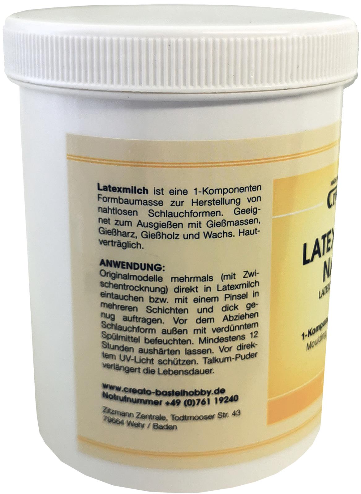 Latexmilch 250ml Formbaumasse Halloweenmasken selber machen Zombie-Masken Narben und Wunden