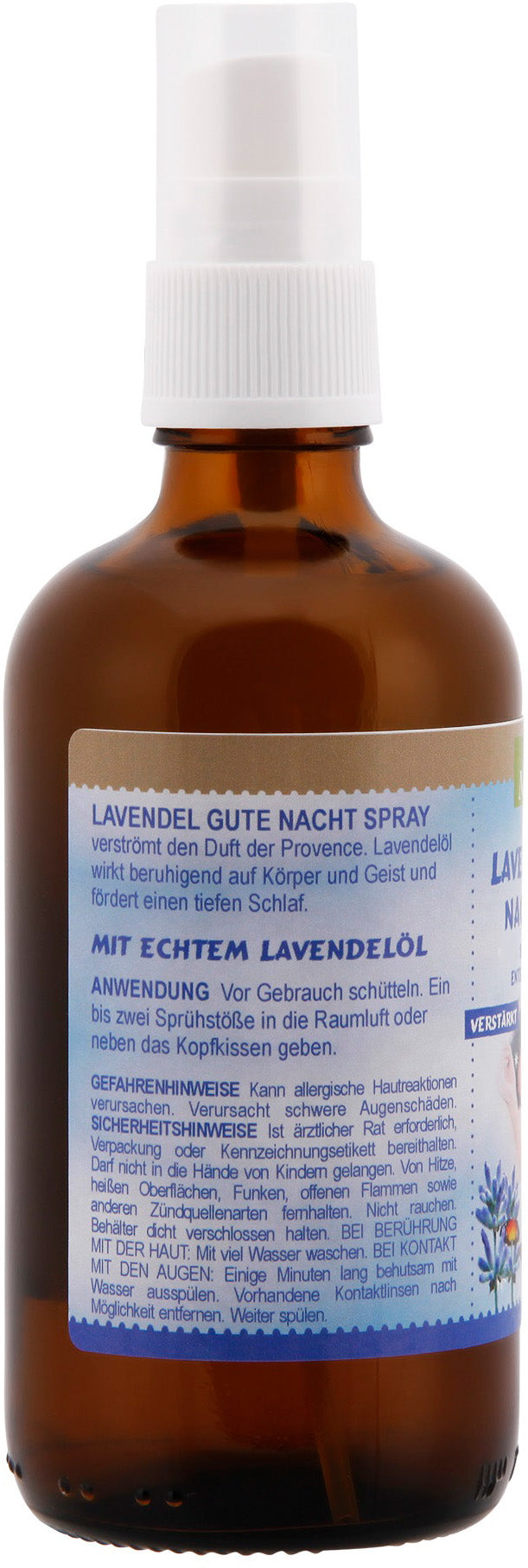 Lavendel Gute Nacht Duftspray verstärkt reines Lavendelöl Raumduft Lavendelspray 100ml