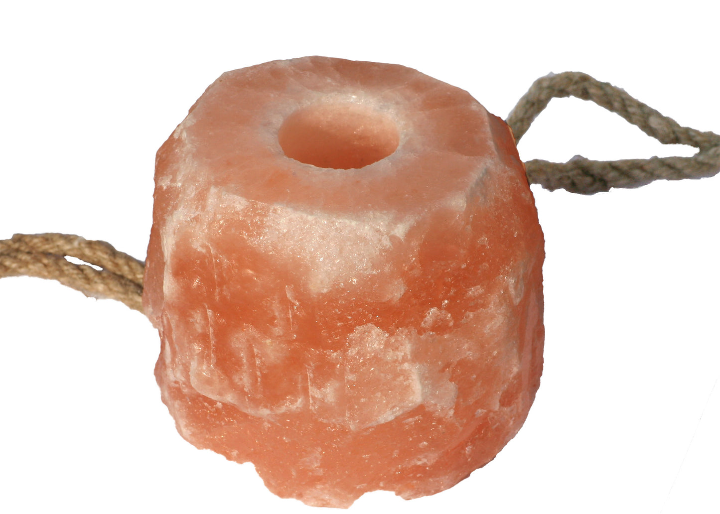 Crystal Salt Lick Stone Hemp Rope Salt Stone Chunks Lick Salt from Punjab/Pakistan