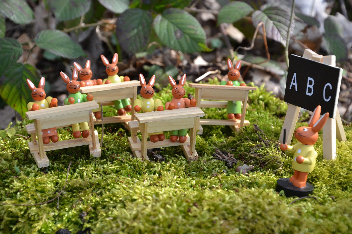 Moosplatte 40x30cm Dekor Haus Garten Advent Eisenbahn Rahmen Moos Krippe Spiel