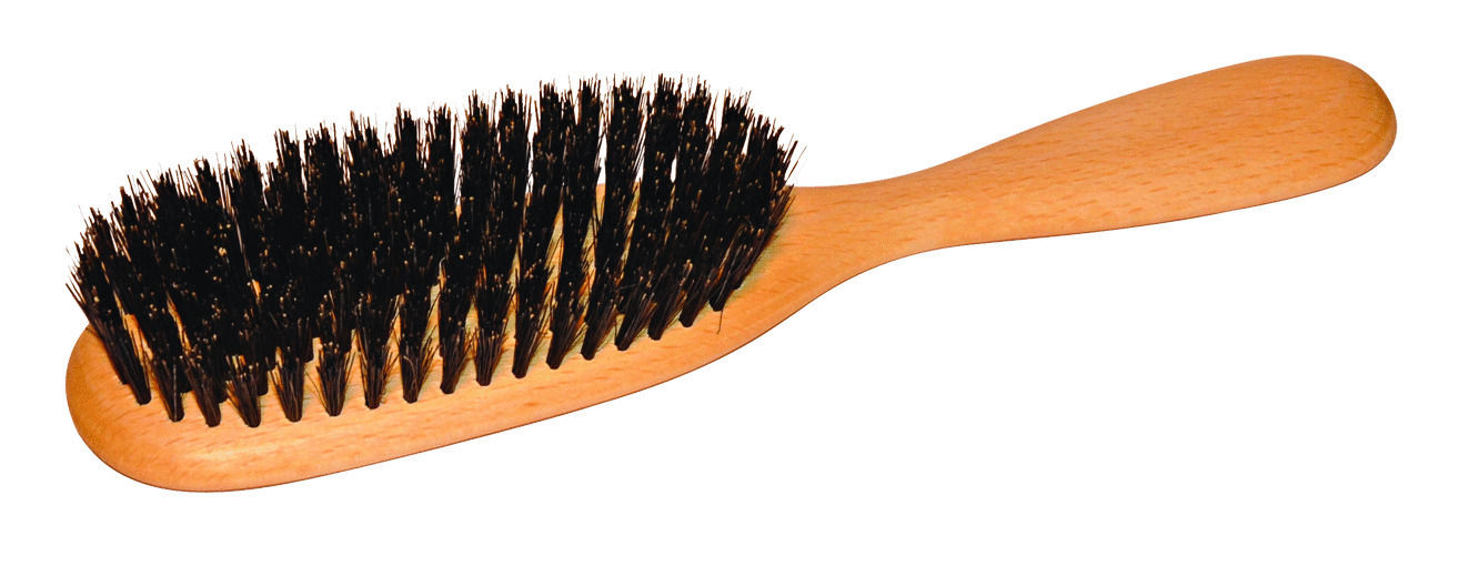 Hairbrush with boar bristles 22x4.5cm