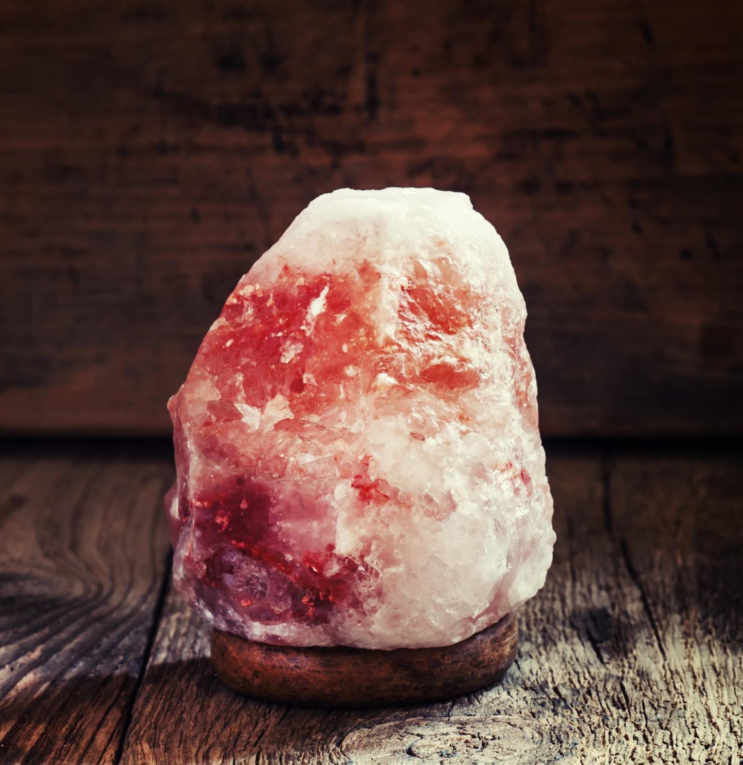 Crystal salt lamp "natural" 100 - 120 kg with electrics