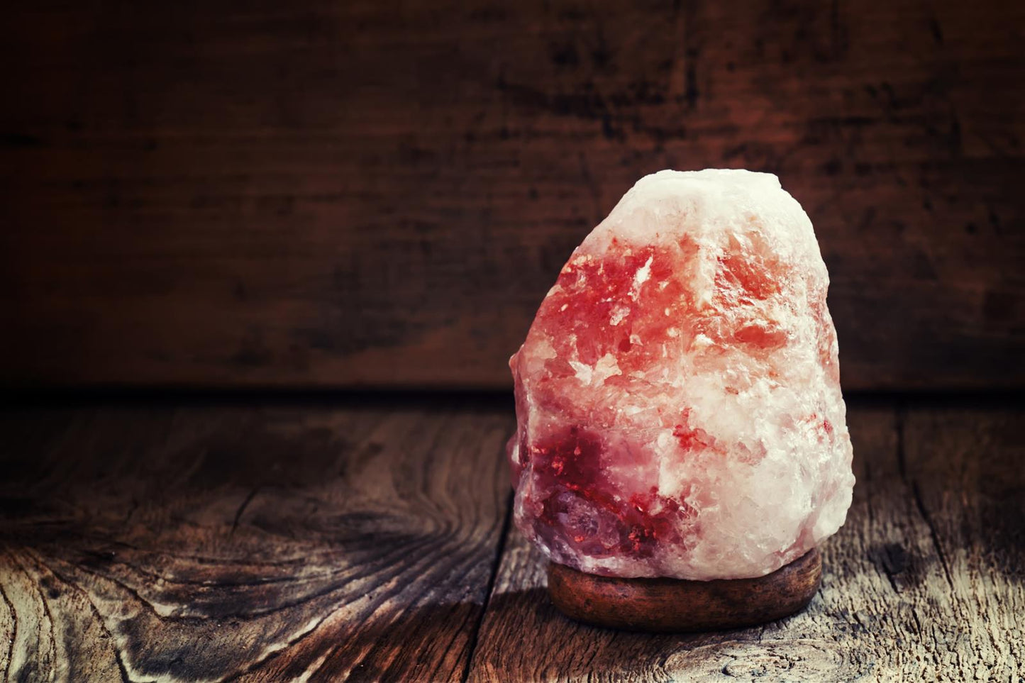 Crystal salt lamp "natural" 100 - 120 kg with electrics