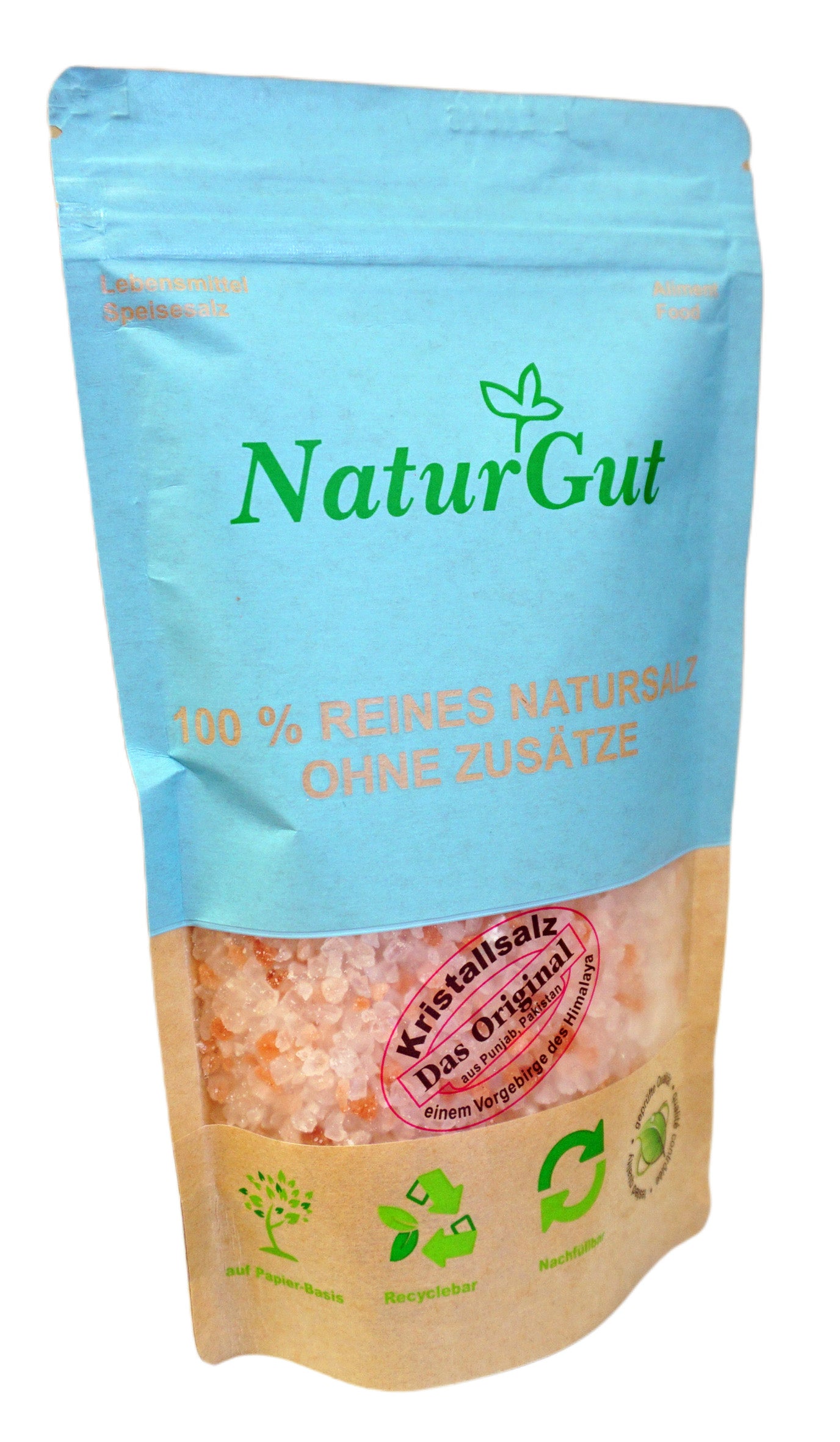 Crystal Salt Granules 500g for the Salt Mill from Punjab/Pakistan