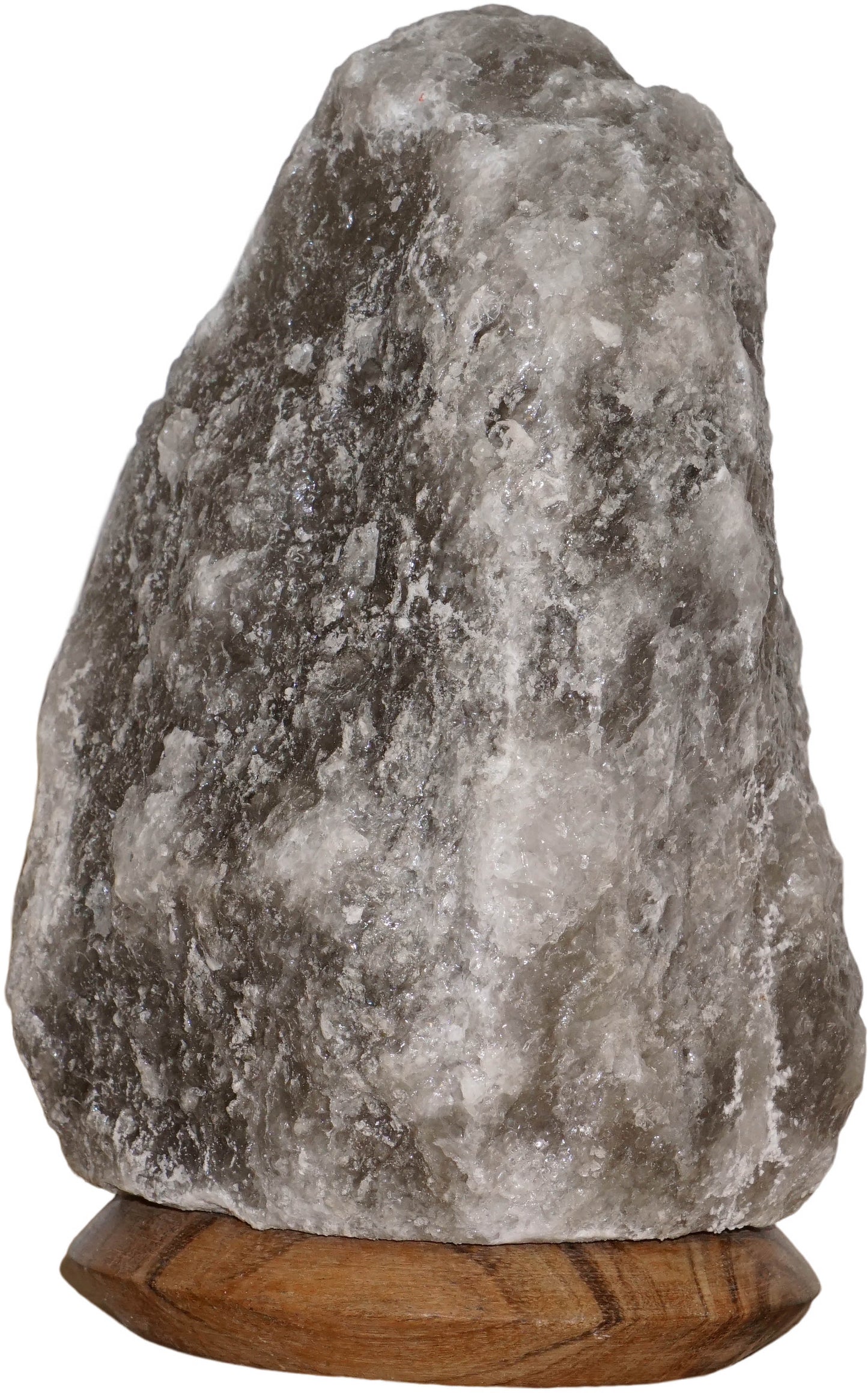 Lampe à sel gris 2-3 kg lampe à sel en pierre de cristal de sel lampe de nuit lampe à cristal de sel