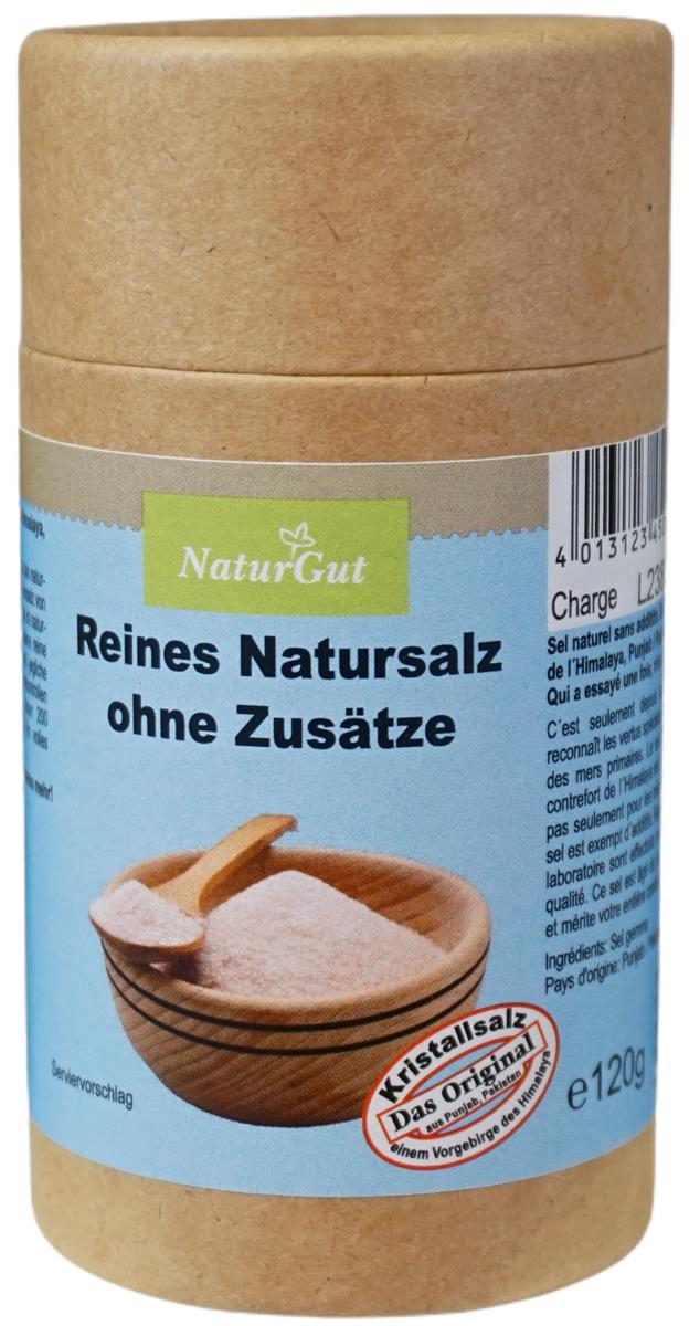 Kristallsalz aus dem Vorgebirge des Himalaya-Punjab/Pakistan fein Streudose Salzsteuer 120g