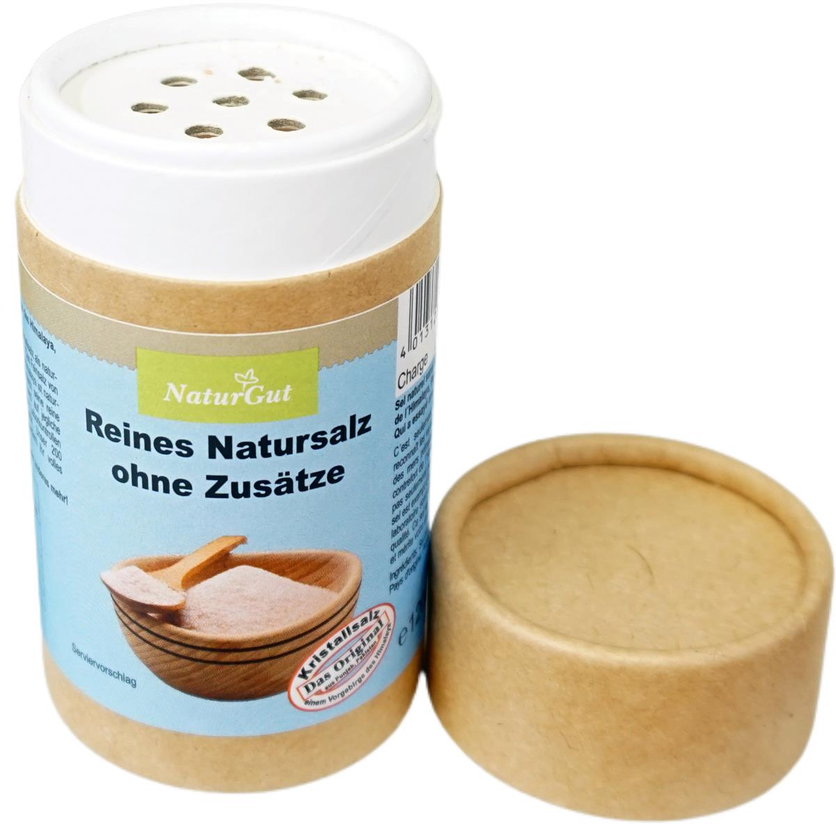Kristallsalz aus dem Vorgebirge des Himalaya-Punjab/Pakistan fein Streudose Salzsteuer 120g