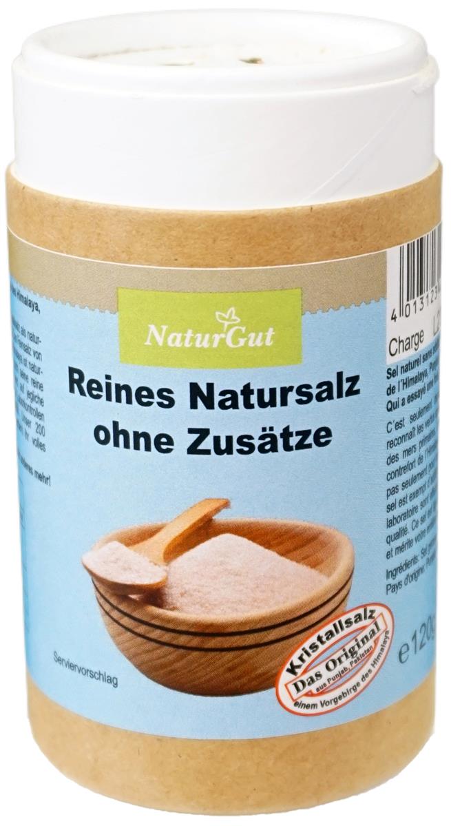 Kristallsalz aus dem Vorgebirge des Himalaya-Punjab/Pakistan fein Streudose Salzsteuer 120g