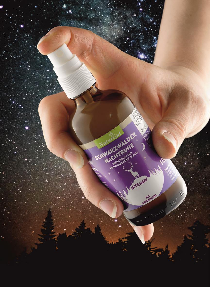 Schwarzwälder Nachtruhe Intensiv Spray 250 ml | Lavendel Raumspray mit echtem Lavendelöl | Duftspray für Schlafzimmer & Abendroutine | Entspannender Lavendelduft