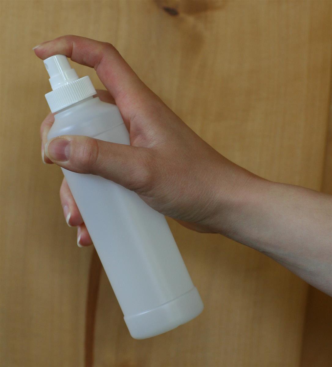 8 Spray Rundflaschen 250ml mit Sprüher Zerstäuber für Desinfektionsmittel Flüssigkeit