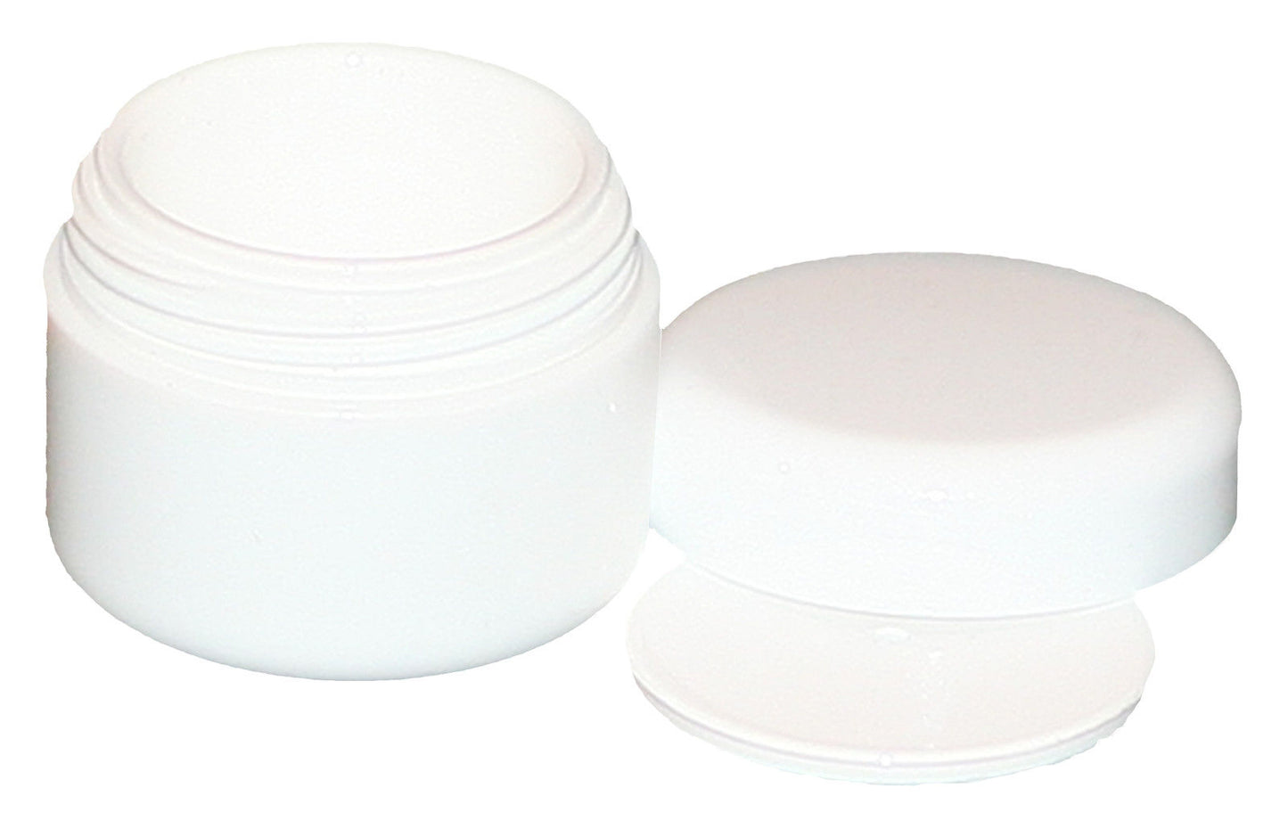 Pot à crème - pot rond avec fermeture 5 ml blanc 20 pièces.