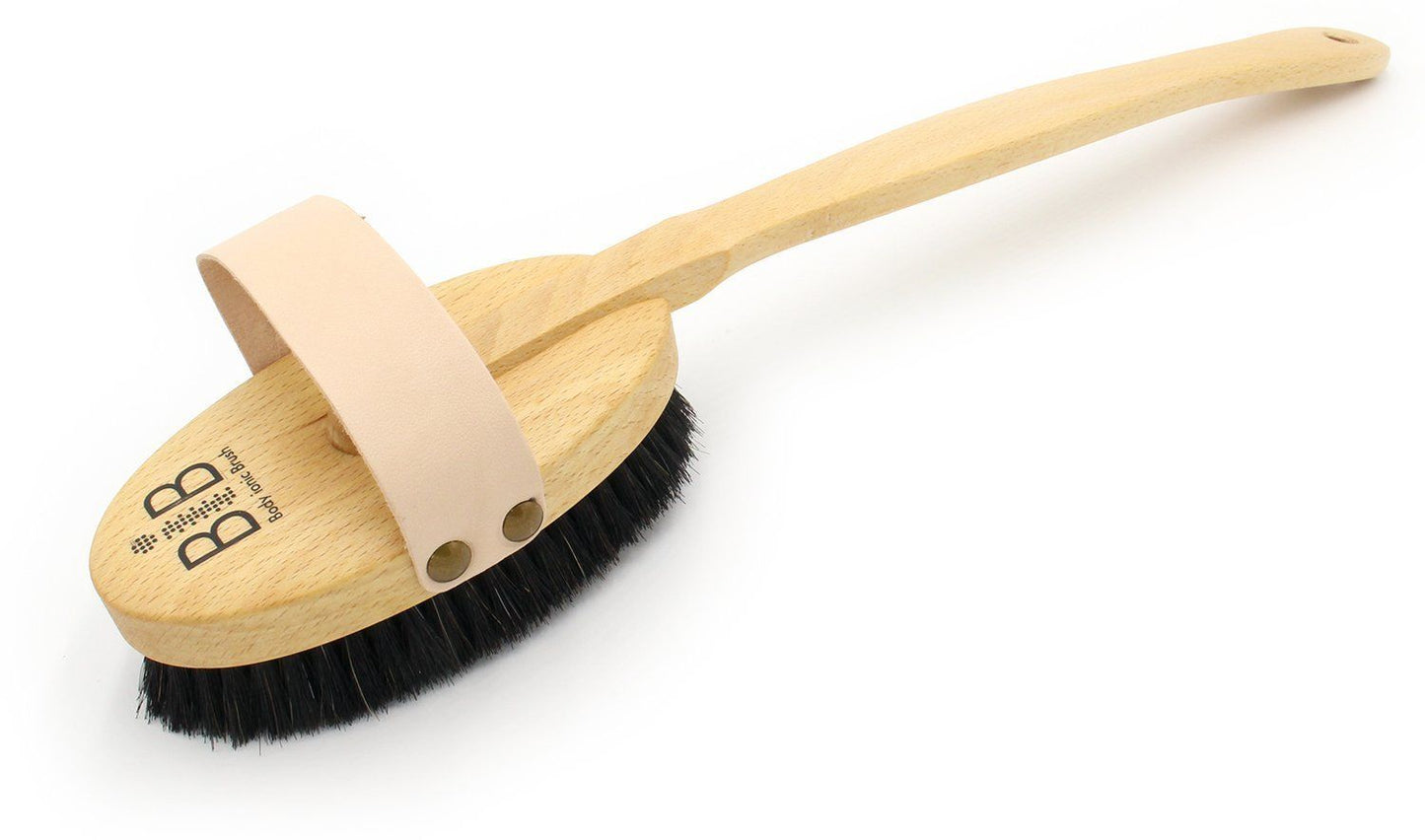 Body Ionic Brush mit Stiel Massagebürste Hautbürste Energiebürste Pflegebürste