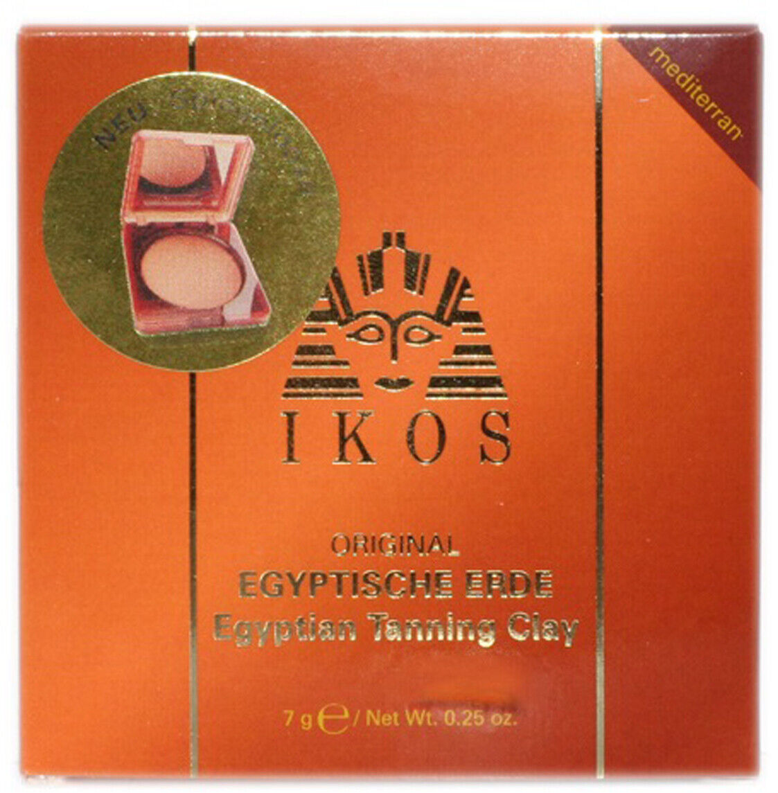 Ikos Original Terre Egyptienne 7g Méditerranée avec pinceau poudre Kabuki VEGAN