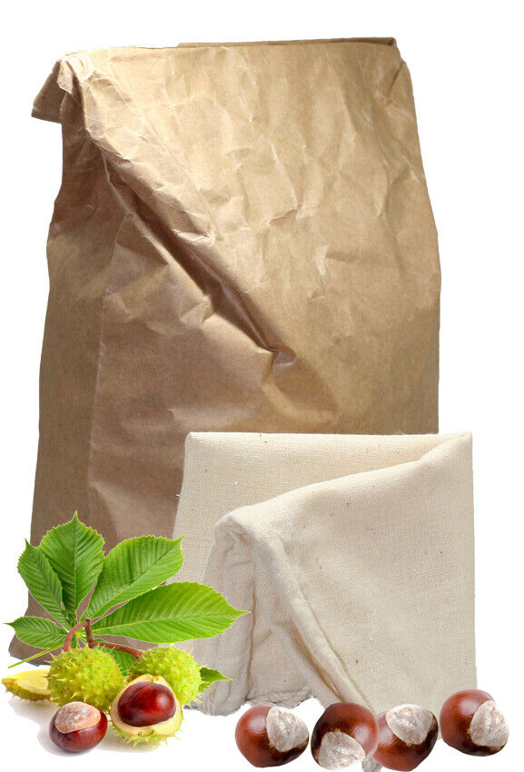 Rosskastanien-Granulat für Waschmittel 5kg inkl. Baumwoll-Waschbeutel