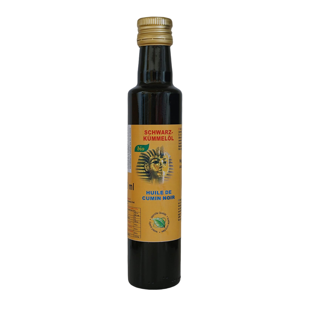 Bio Schwarzkümmelöl 250ml Nigella sativa aus Ägypten Schwarzkümmelöl-Kaltgepresst