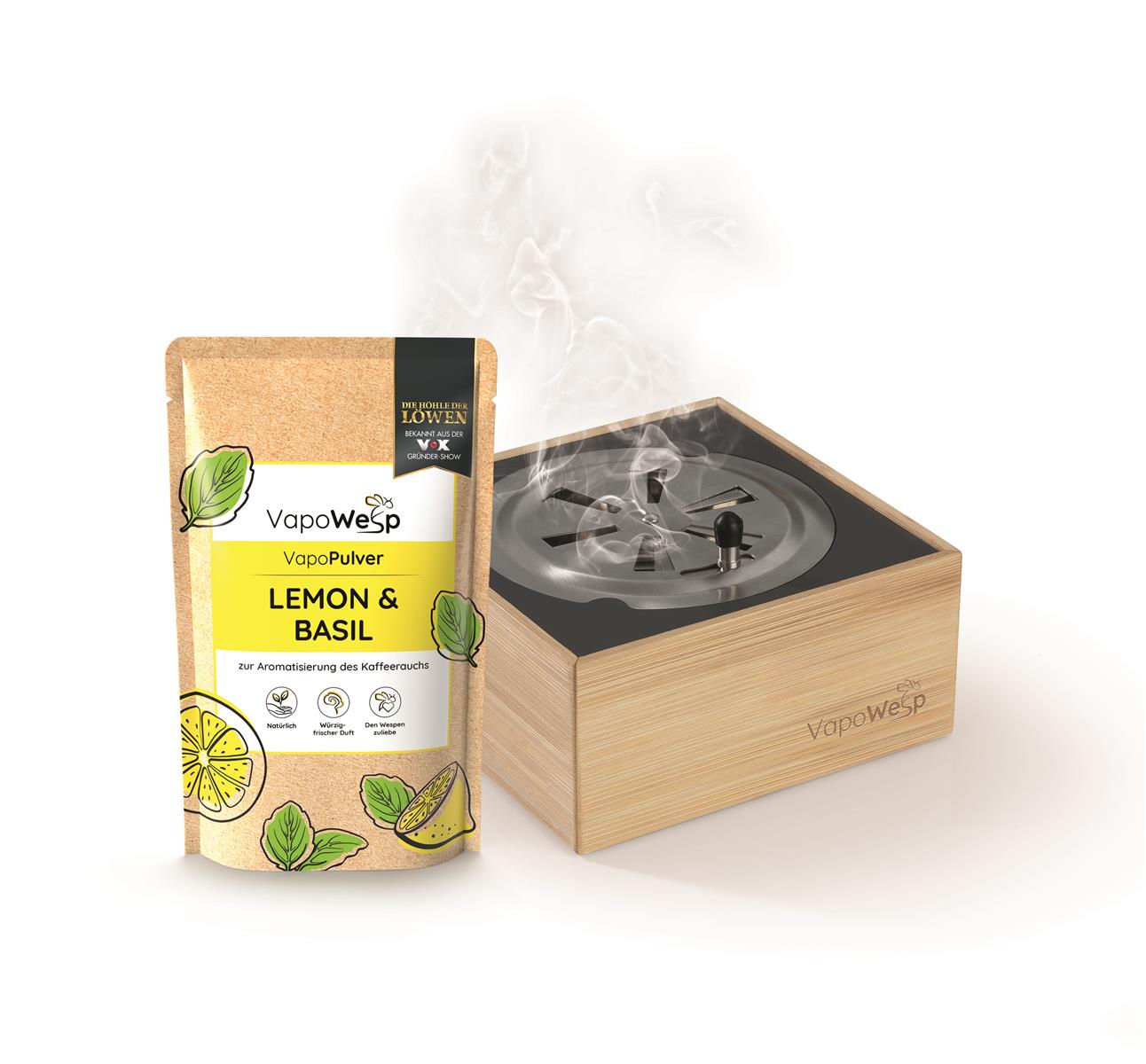 VapoWesp - Pulver Lemon und Basil 100g Vapopulver Wespen Abwehrmittel