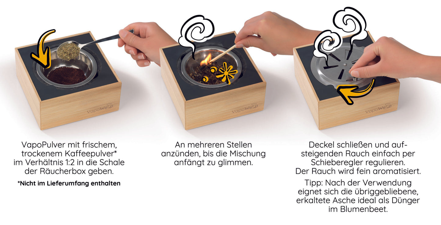 VapoWesp - Pulver Lemon und Basil 100g Vapopulver Wespen Abwehrmittel