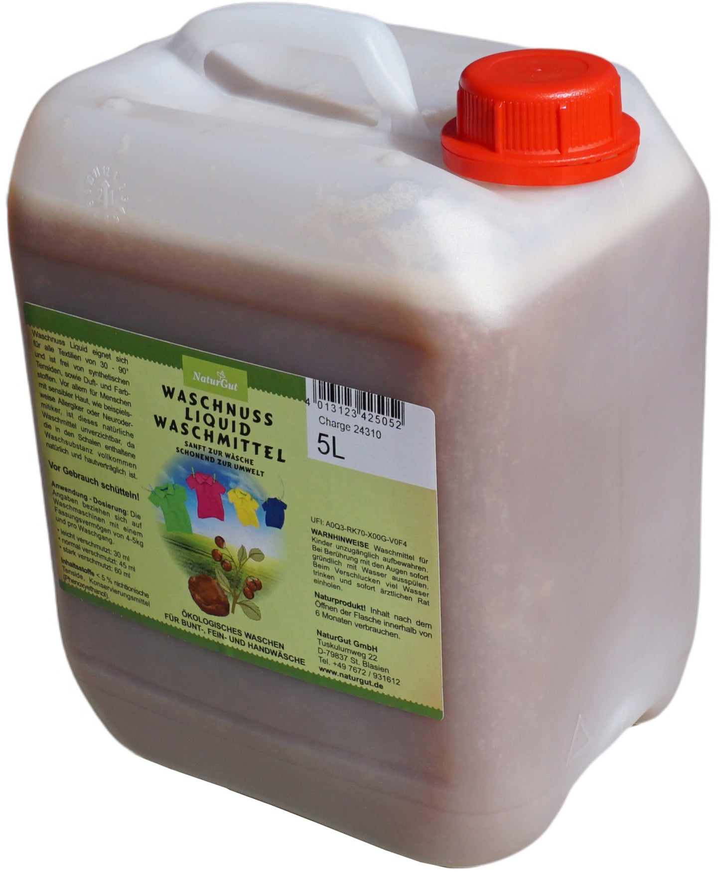 Sapdu Clean Liquid Waschnuss flüssig 5L natürliches Waschmittel ökologisch sparsam 110 Waschladungen