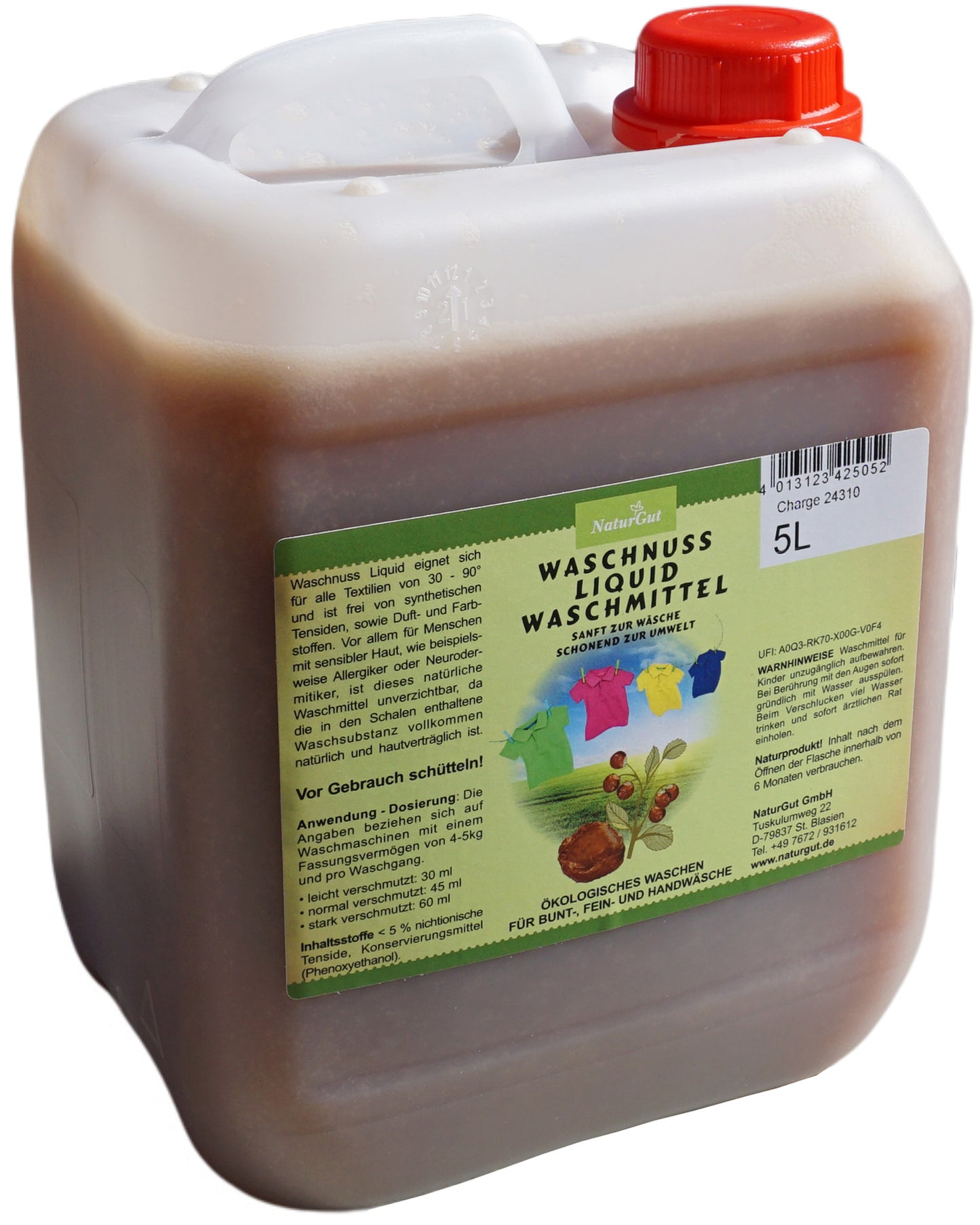 Sapdu Clean Liquid Waschnuss flüssig 5L natürliches Waschmittel ökologisch sparsam 110 Waschladungen