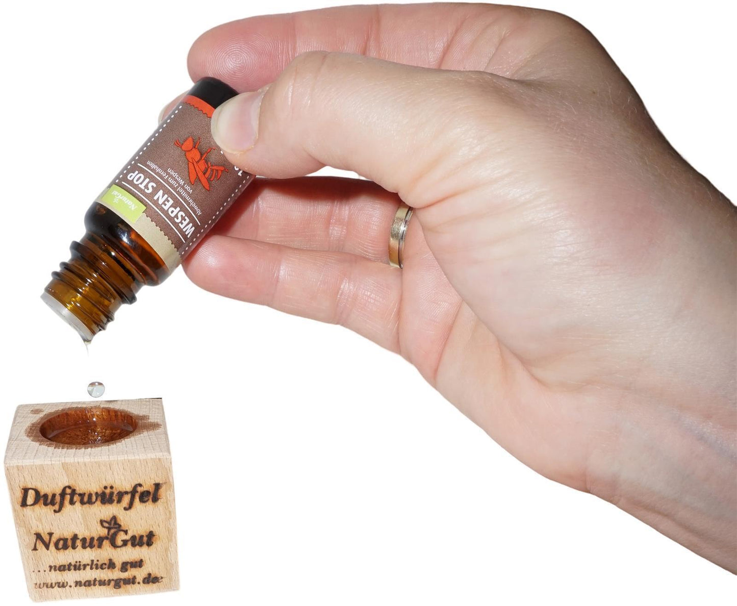 Wespen Stop Abwehr Wespenabwehr Abwehrmittel 10ml mit Duftwürfel