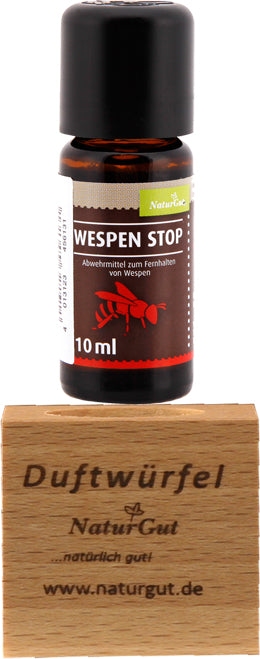 Wespen Stop Abwehr Wespenabwehr Abwehrmittel 10ml mit Duftwürfel